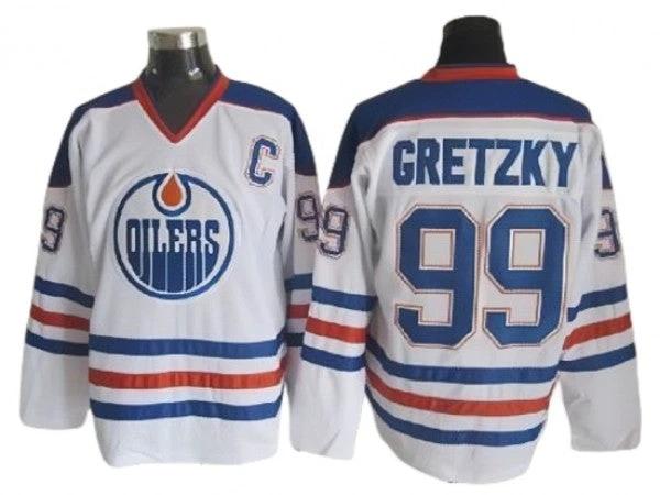 Edmonton Oilers #99 Wayne Gretzky Vintage CCM Jersey - White by Hockey David