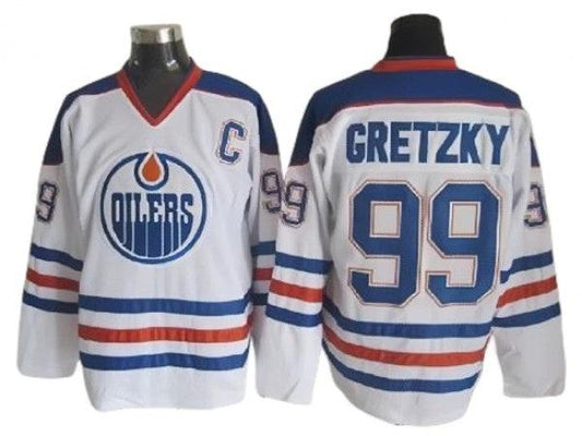 Edmonton Oilers #99 Wayne Gretzky Vintage CCM Jersey - White by Hockey David