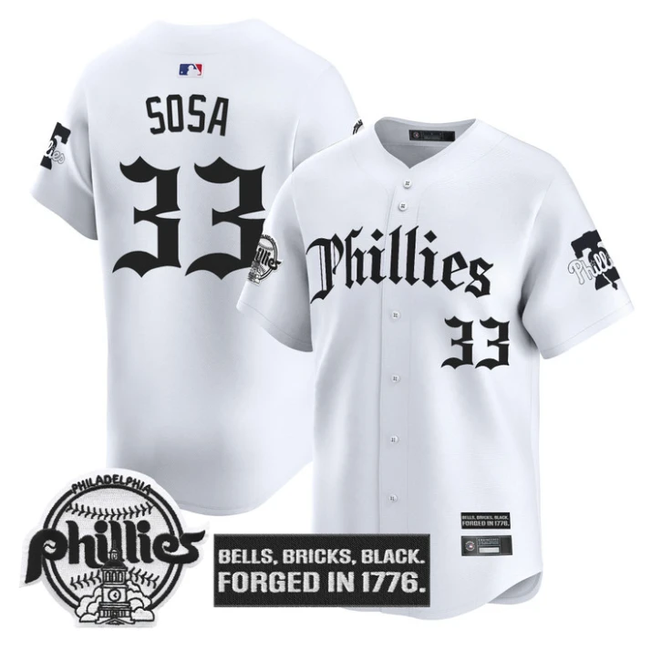 Phanatic Jersey Philadelphia Phillies Gothic Liberty Edition Stitched Alternate by My Store
