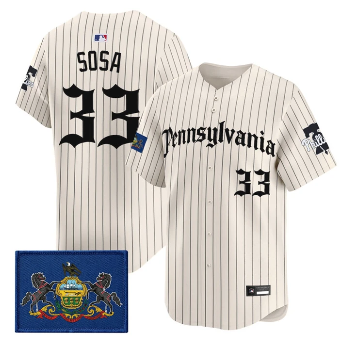 Edmundo Sosa Jersey #33 Phillies Pennsylvania Gothic Edition Stitched by My Store
