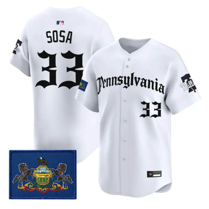 Edmundo Sosa Jersey #33 Phillies Pennsylvania Gothic Edition Stitched by My Store