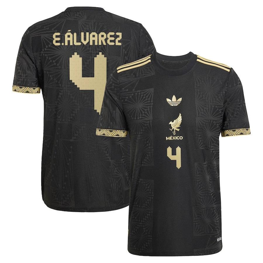 Edson elvarez 4 Mexico National Team 2025 Third Men Jersey – Black by Soccer Jersey