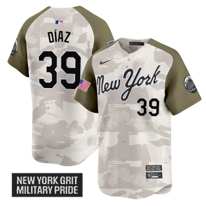Edwin Díaz Jersey #39 New York Mets 2025 Armed Forces Day Vapor Stitched Alternate by My Store