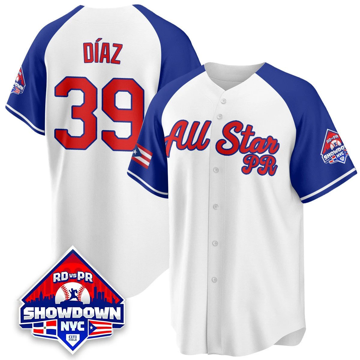 Edwin Díaz Jersey #39 Puerto Rican Baseball All-Star 2025 Stitched White Alter by My Store