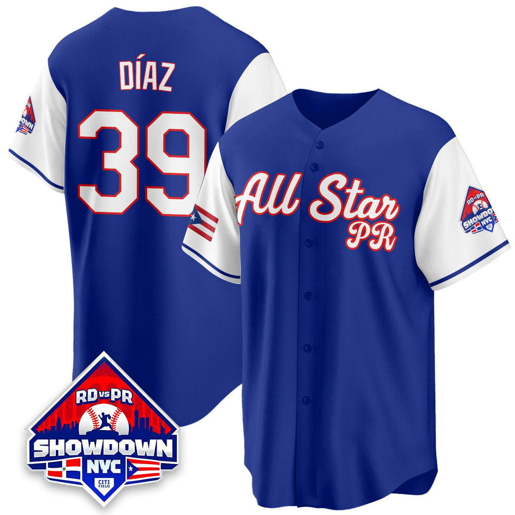 Edwin Díaz Jersey #39 Puerto Rican Baseball All-Star 2025 Stitched White Sleeves by My Store