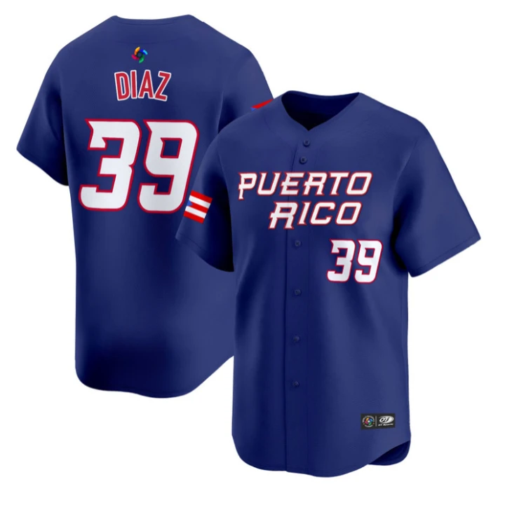 Edwin Diaz Jersey #39 Puerto Rico Baseball Classic 2026 Roster Stitched by My Store
