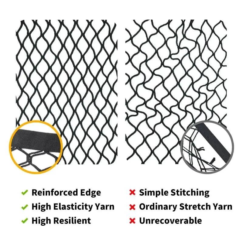 Elastic Luggage Net with Sturdy Carabiners by BowLift