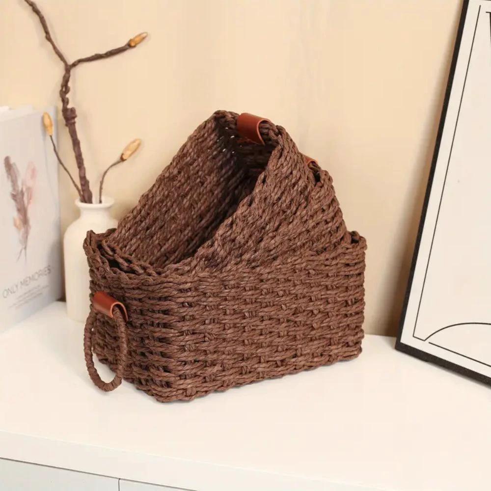 Elegant Rattan Weave Basket Set by Casa & Beyond