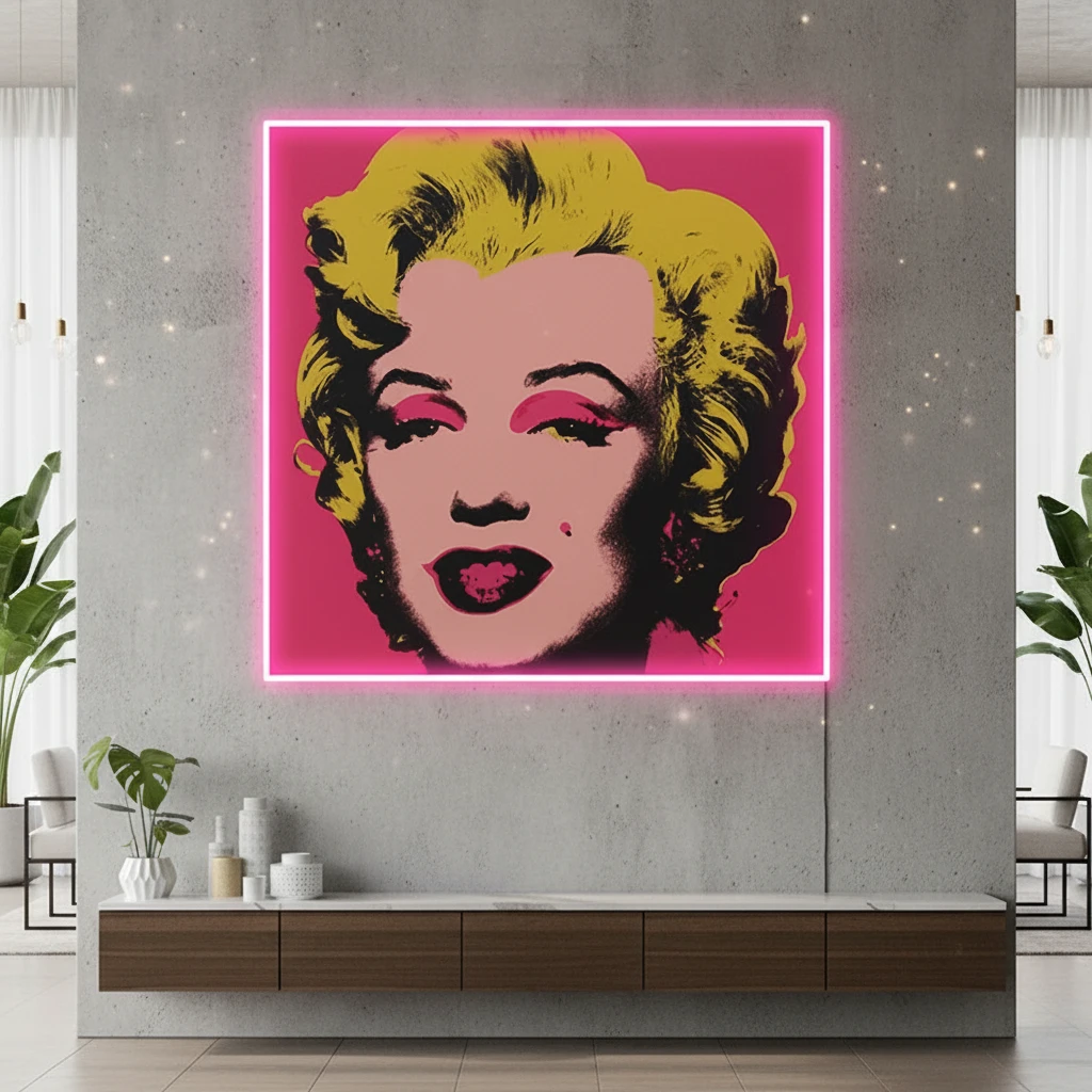 Elegant Woman Silhouette LED Neon Sign by Neonchics Signs