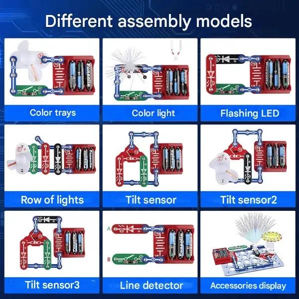 Electronic learning kit for children with 300 experiments by BowLift