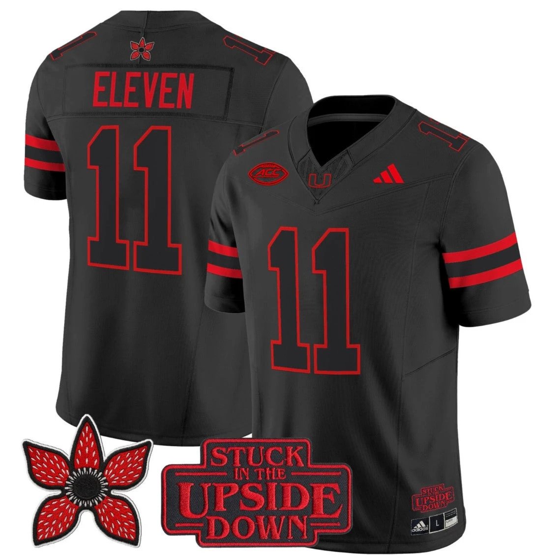 Eleven Jersey #11 Miami Hurricanes Stranger Things Edition Limited Stitched by My Store NCAA Football Jerseys
