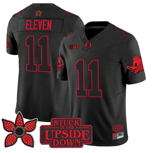 Eleven Jersey #11 Oregon Ducks Stranger Things Edition Vapor Limited Stitched by NCAA Football Jersey