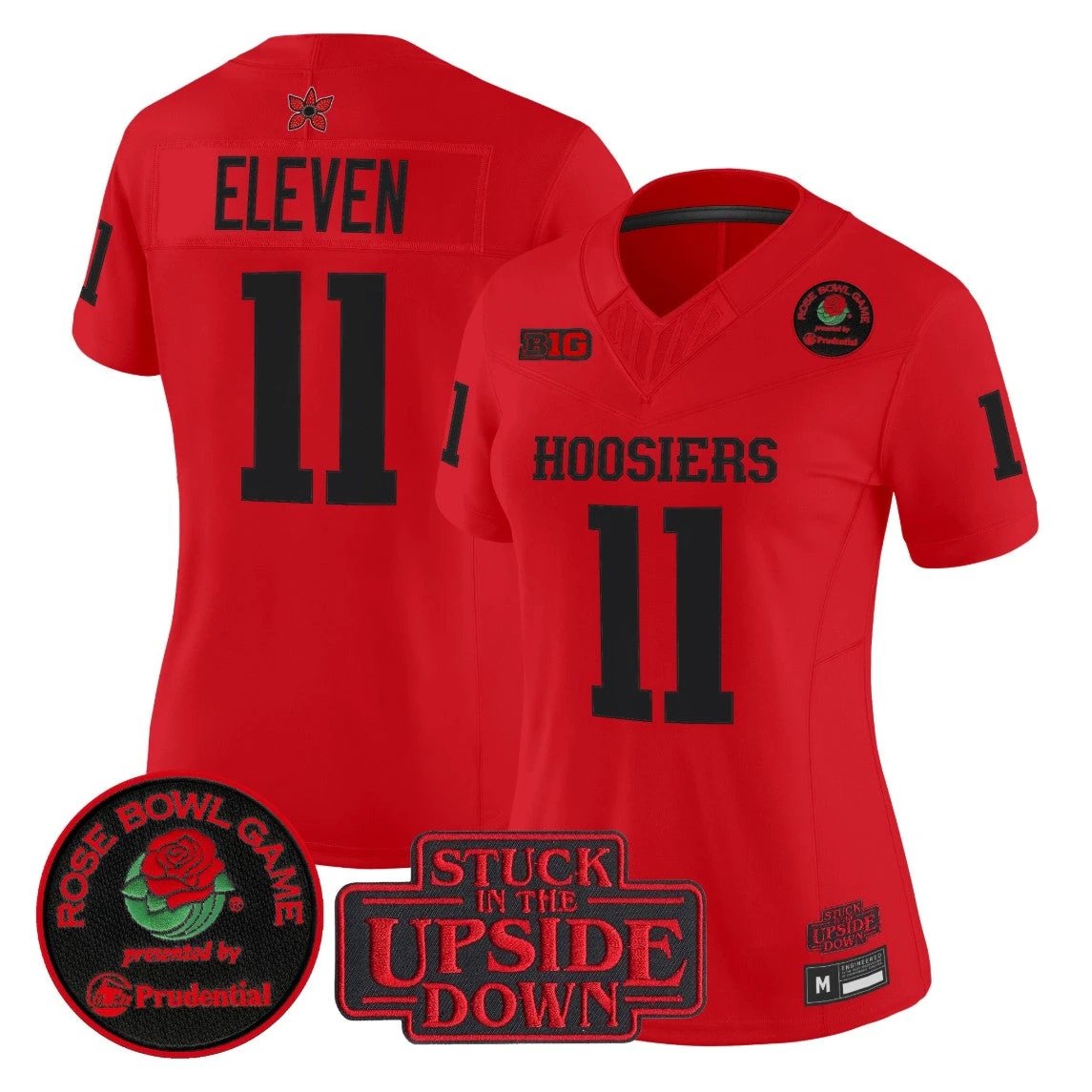 Eleven Jersey #11 Indiana Hoosiers Stranger Things 2025 Rose Bowl Stitched by My Store NCAA Football Jerseys