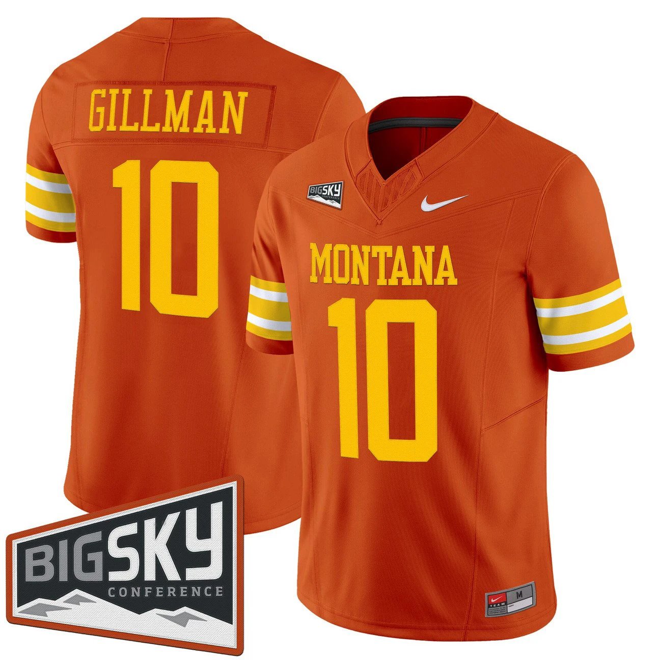 Eli Gillman Jersey #10 Montana Grizzlies 1995 Throwback Vapor Limited Stitched by My Store NCAA Football Jerseys