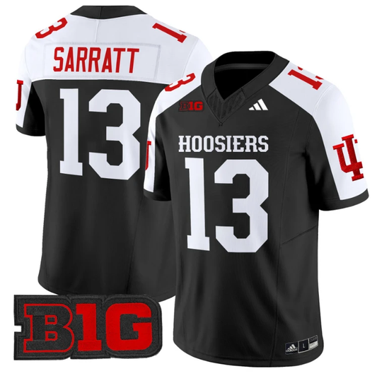 Elijah Sarratt Jersey #13 Indiana Hoosiers Vapor Limited Football Black Alternate by My Store