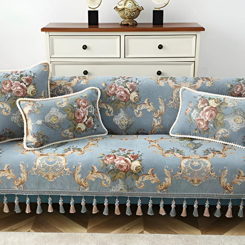 Elise Chenille Beaded Edge Cushion Cover by Casa & Beyond