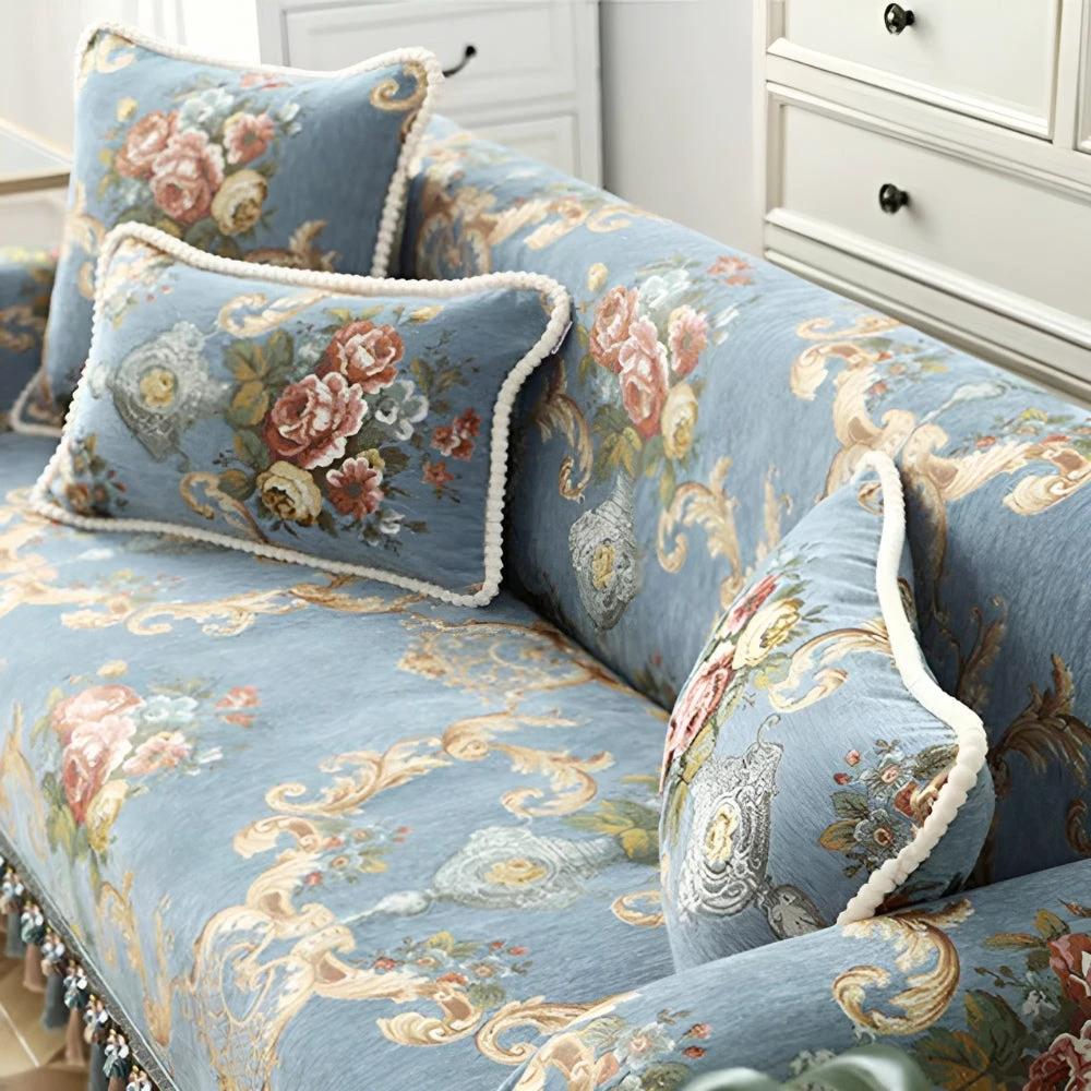 Elise Chenille Beaded Edge Cushion Cover by Casa & Beyond