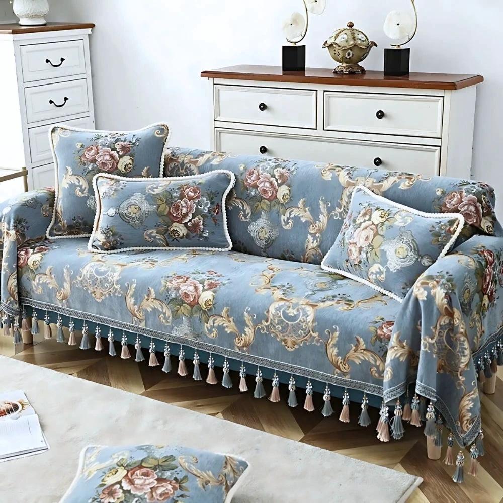 Elise Chenille Beaded Edge Cushion Cover by Casa & Beyond
