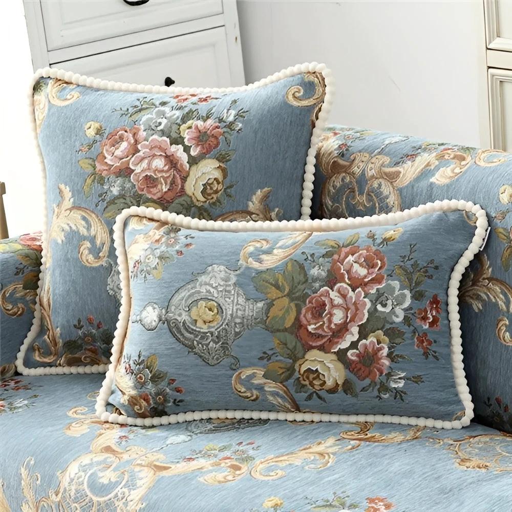 Elise Chenille Beaded Edge Cushion Cover by Casa & Beyond