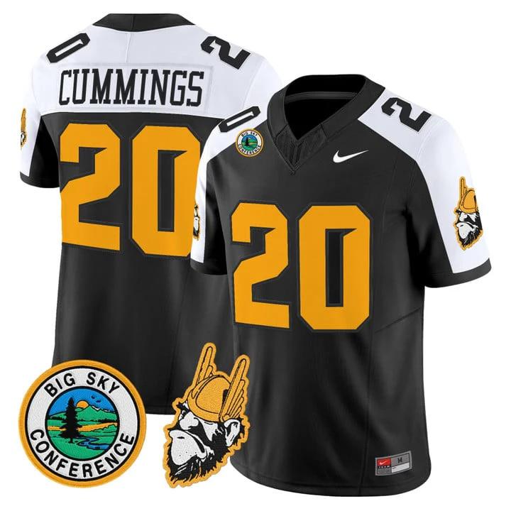 Elisha Cummings Jersey #20 Idaho Vandals 1975 Throwback Stitched Black Alter by My Store NCAA Football Jerseys