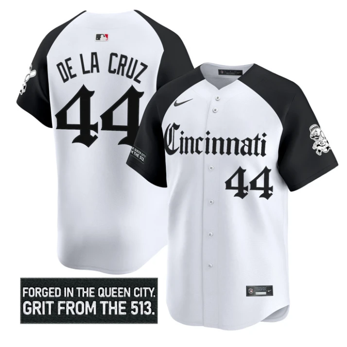Elly De La Cruz Jersey #44 Cincinnati Reds Gothic Queen City Edition by My Store
