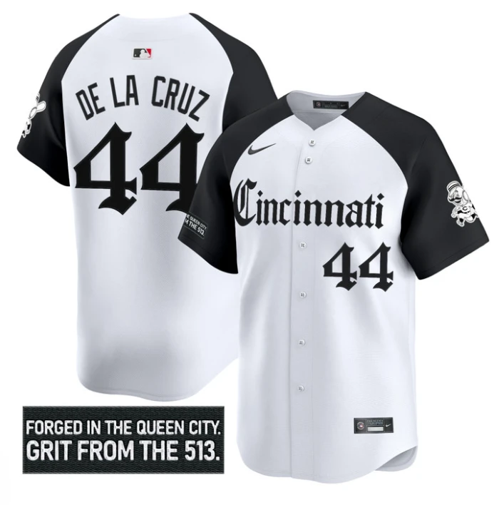Elly De La Cruz Jersey #44 Cincinnati Reds Gothic Queen City Edition Alternate by My Store