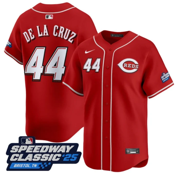 Elly De La Cruz Jersey #44 Cincinnati Reds Speedway Classic Stitched Red by My Store