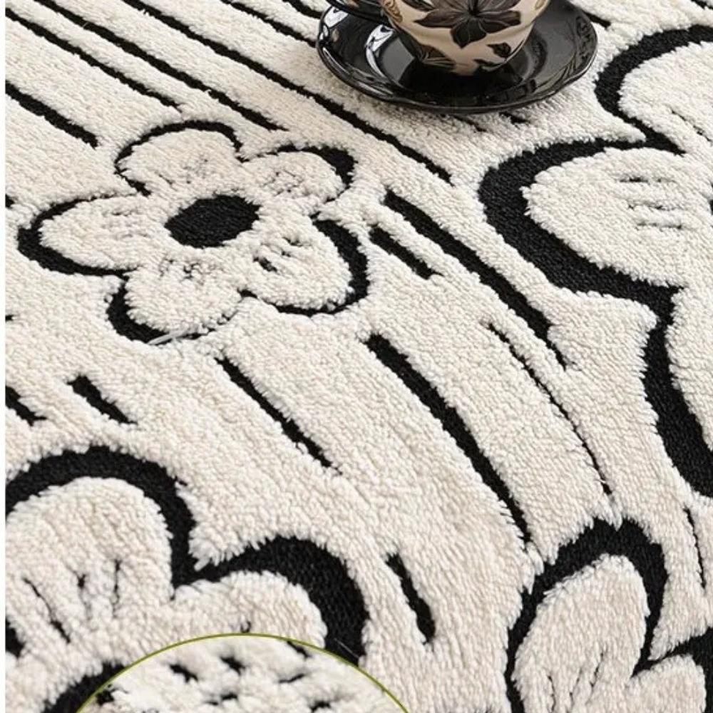 Embroidered Flower Soft Sofa Cover by Casa & Beyond