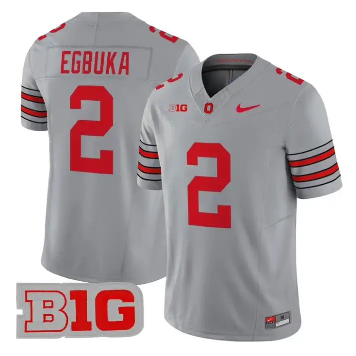 Emeka Egbuka Jersey #2 Ohio State 2026 Tunnel Vision Limited Stitched by My Store NCAA Football Jerseys