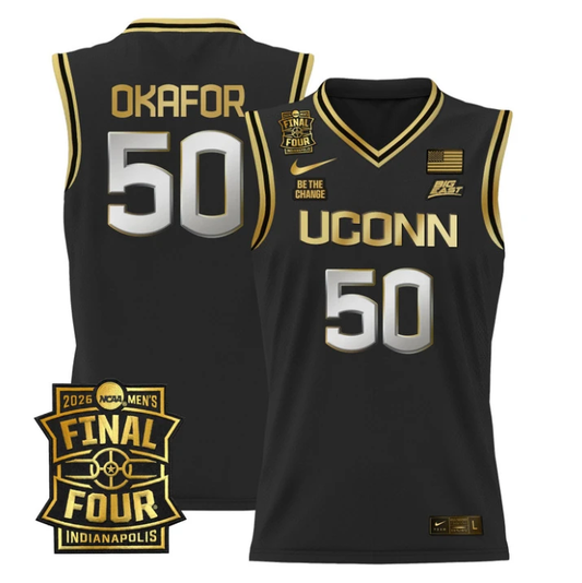 Emeka Okafor Jersey #50 UConn Huskies 2026 Final Four Patch Stitched by My store basketball