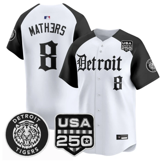 Eminem Jersey #8 Detroit Tigers Gothic Edition Vapor Stitched by My Store