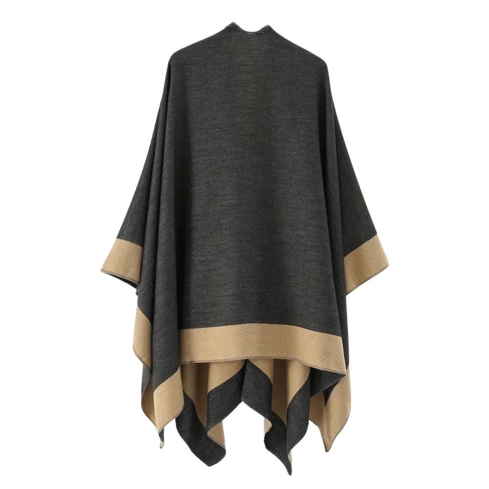 Emiree Stylish Draped Poncho by Casa & Beyond