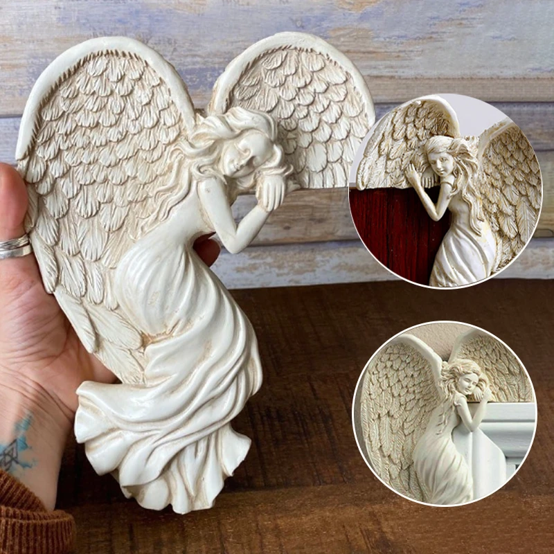 Decoration Door Frame Angel Wings made of Resin by Bowlift