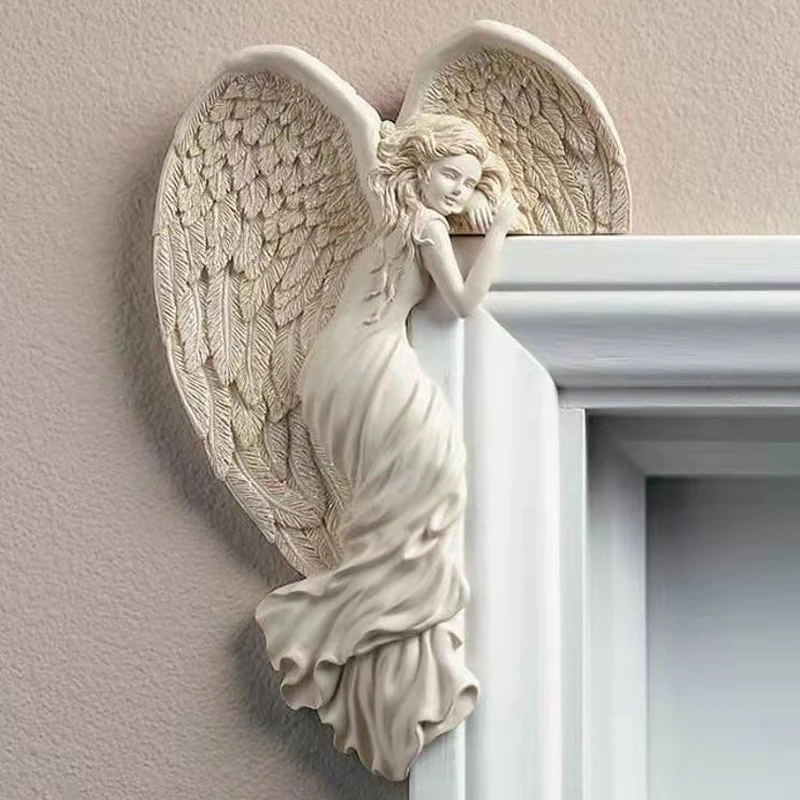Decoration Door Frame Angel Wings made of Resin by Bowlift
