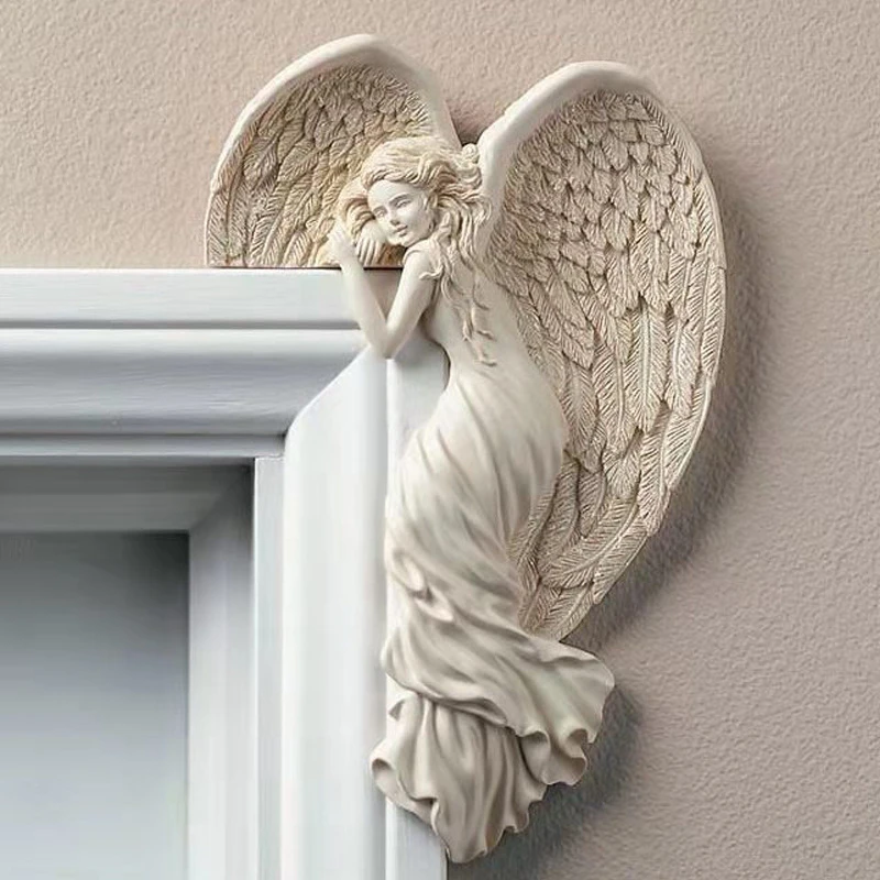 Decoration Door Frame Angel Wings made of Resin by Bowlift