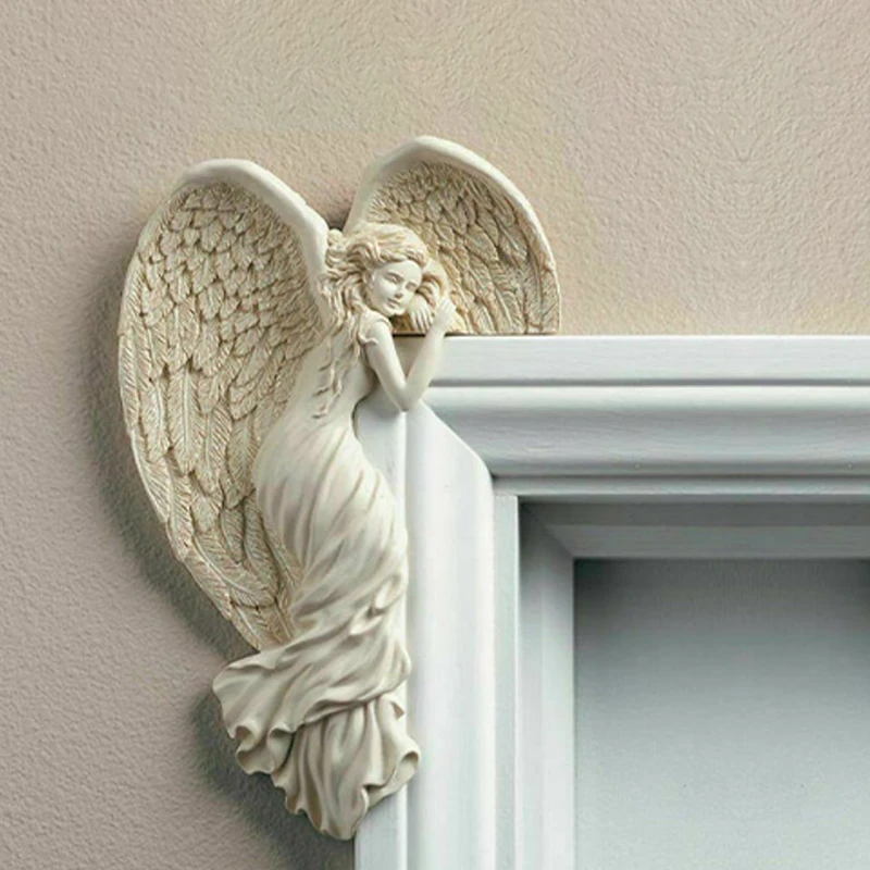 Decoration Door Frame Angel Wings made of Resin by Bowlift