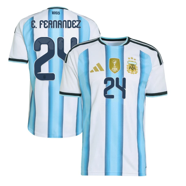 Enzo Fernandez Jersey #24 Argentina 2026 National Team Soccer by Soccer Jersey