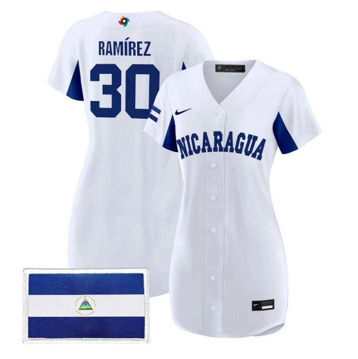 Erasmo Ramírez Jersey #30 Nicaragua 2026 World Baseball Dress Stitched by My Store