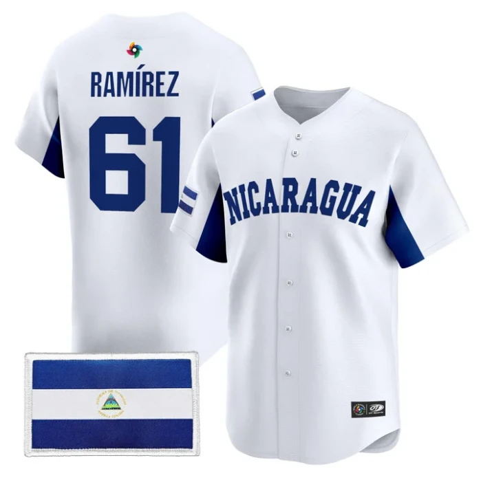 Erasmo Ramírez Jersey #61 Team Nicaragua 2026 World Baseball Stitched by My Store