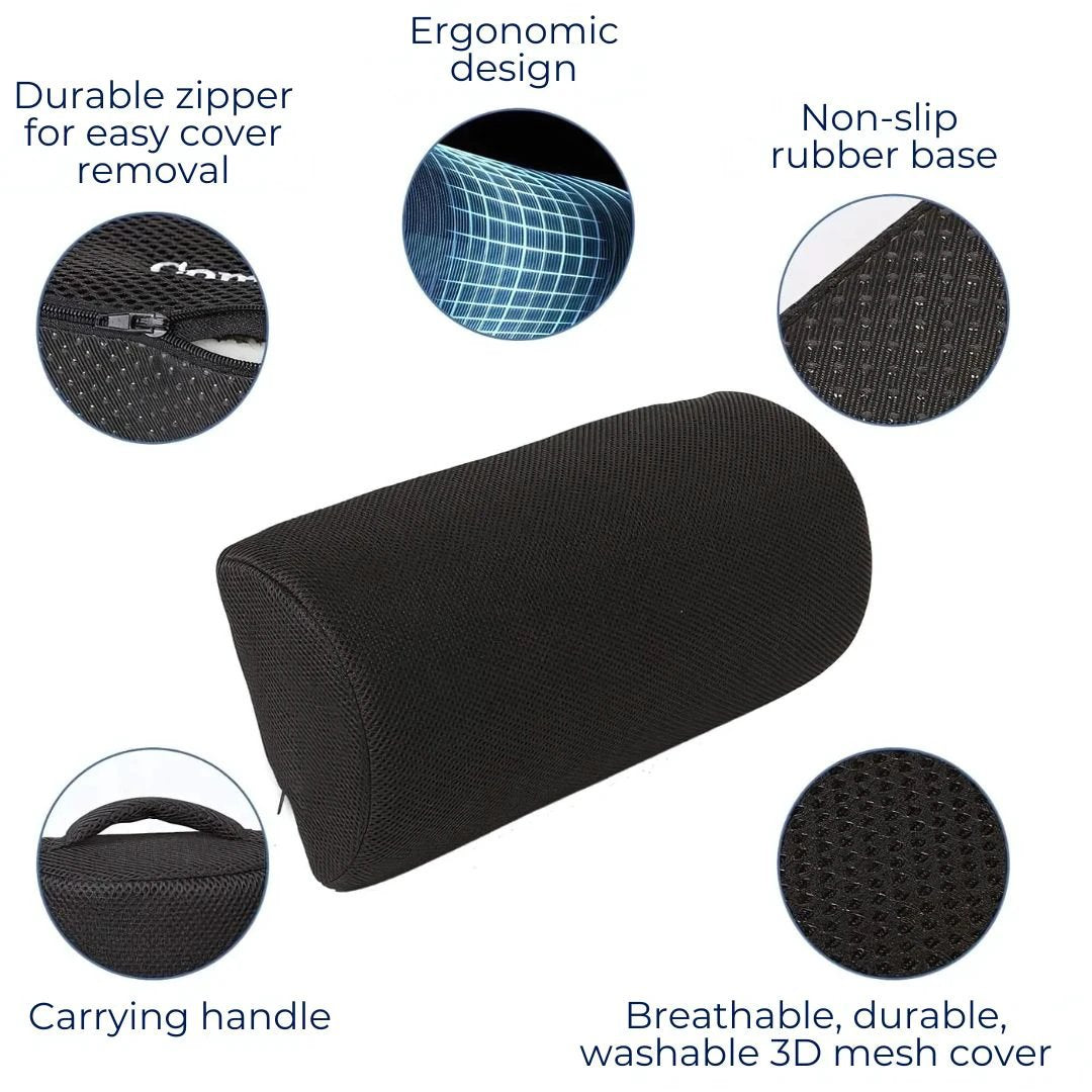 ErgoLift Comfort Foot Rest Cushion | Ergonomic Support - Improved Circulation - Back Pain Relief - Enhanced Posture - at Home or Office Bowlift by Bowlift