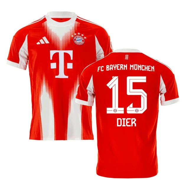 Eric Dier 15 Bayern Munich 2025-26 Home Jersey – Red by Soccer Jersey