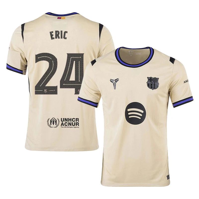 Eric Garcia #24 Barcelona 2025-26 Away Jersey – Cream by Soccer Jersey