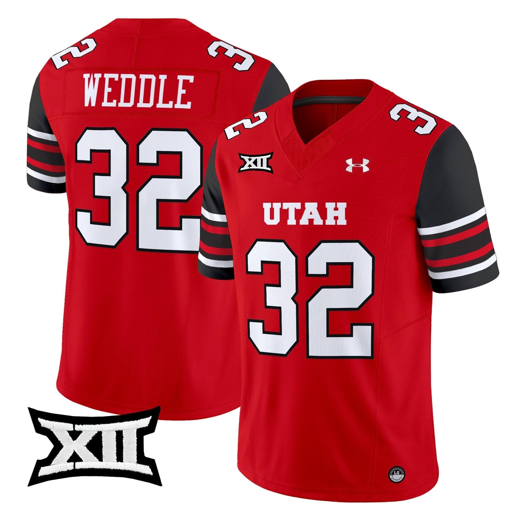 Eric Weddle Jersey #32 Utah Utes 2025 Vapor Limited Stitched Red by NCAA Football Jersey