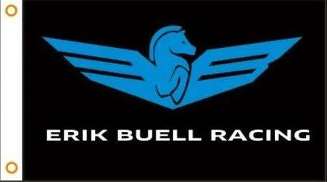 Erik Buell Motorcycles Black Flag 3X5 Ft Polyester Banner USA 90x150cm by flagsjustdoit