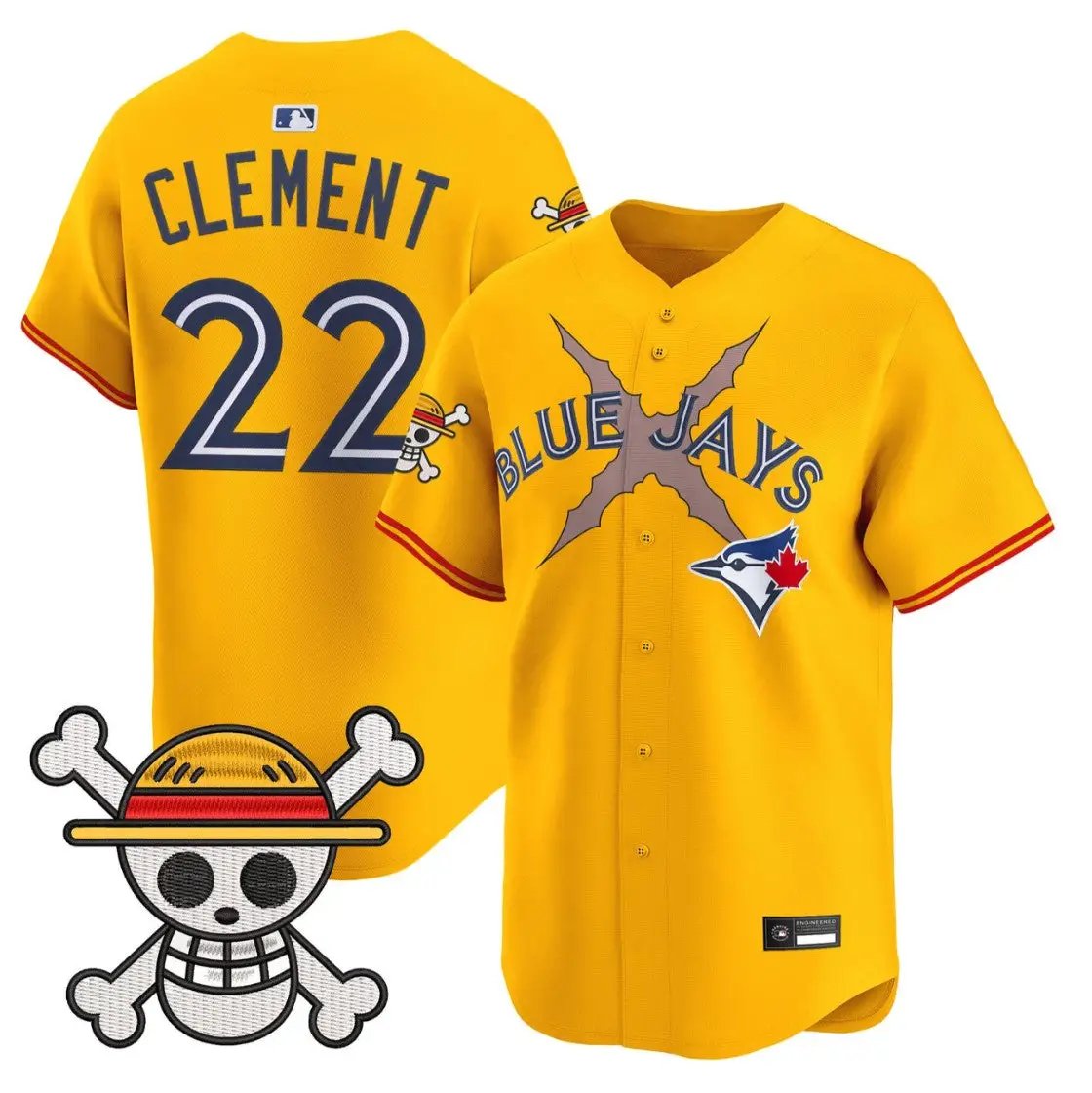 Ernie Clement Jersey #22 Blue Jays One Piece Premier Limited Stitched by My Store