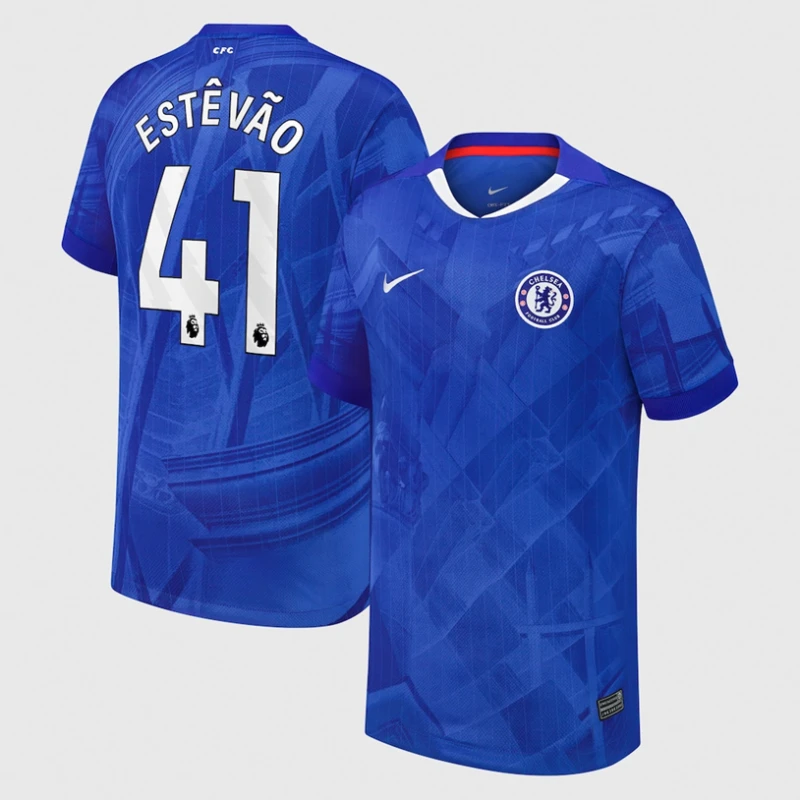 Estevao #41 Chelsea 2025-26 Home Match Jersey – Blue by Soccer Jersey