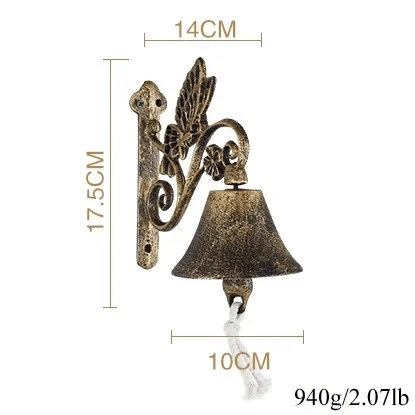 Classic cast iron doorbell in vintage style for stylish entrances by BowLift