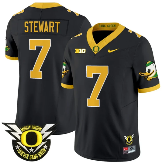 Evan Stewart Jersey #7 Oregon Duck Forever Gang Green Football Black by My Store