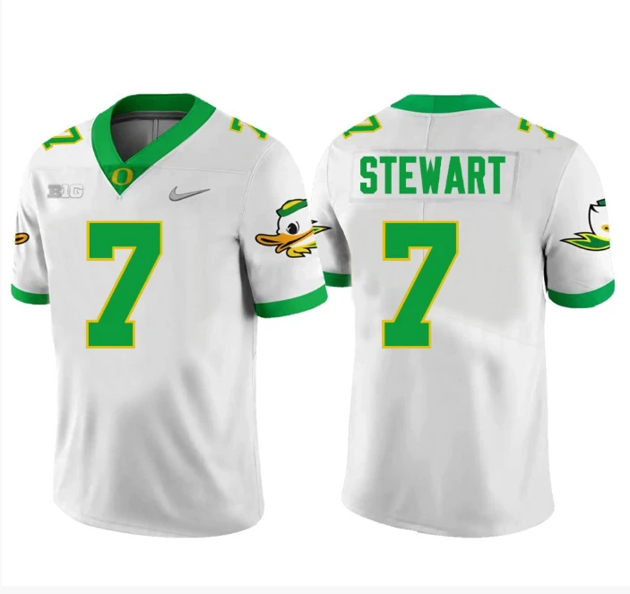 Evan Stewart Jersey #7 Oregon Ducks Football White by My Store
