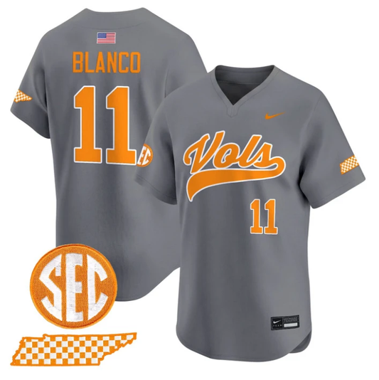 Evan Blanco Jersey #11 Tennessee Vols 2026 Smokey Grey Series Stitched by My Store